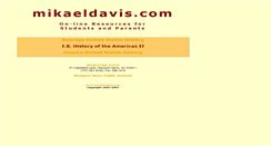 Desktop Screenshot of mikaeldavis.com